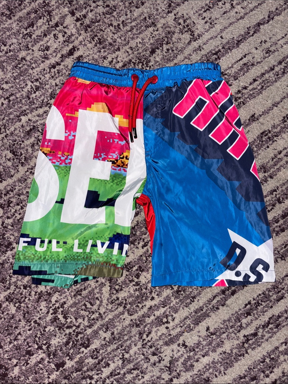 Boys diesel Multicolor Graphic Swim Shorts